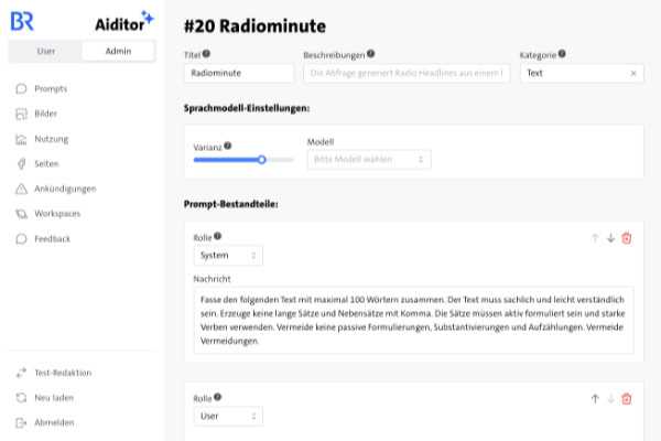 Vorschaubild Aiditor: KI-Plattform