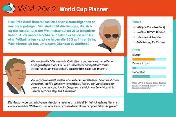 Vorschaubild Newsgame World Cup Simulation